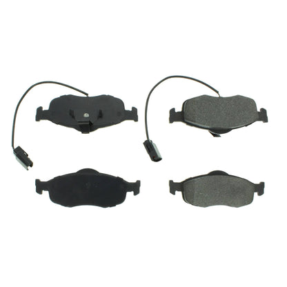 Centric Parts Disc Brake Pad Set Semi-Metallic with Shims for Ford Contour 1998-2000 Mercury Cougar 1999-2002 Mystique 1998-2000 102.08010