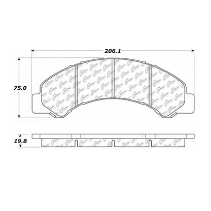 Centric Parts Disc Brake Pad Set Semi-Metallic with Shims for Chevrolet LCF 3500 2018-2016 102.08250