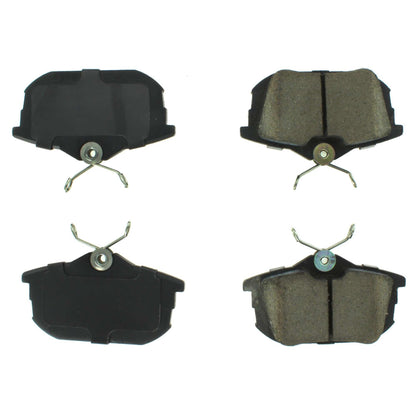 Centric Parts Disc Brake Pad Set Semi-Metallic with Shims for Mitsubishi Space Star 2003-2004, Smart Forfour 2005-2007, Volvo S40 1999-2012, V40 1999-2004
