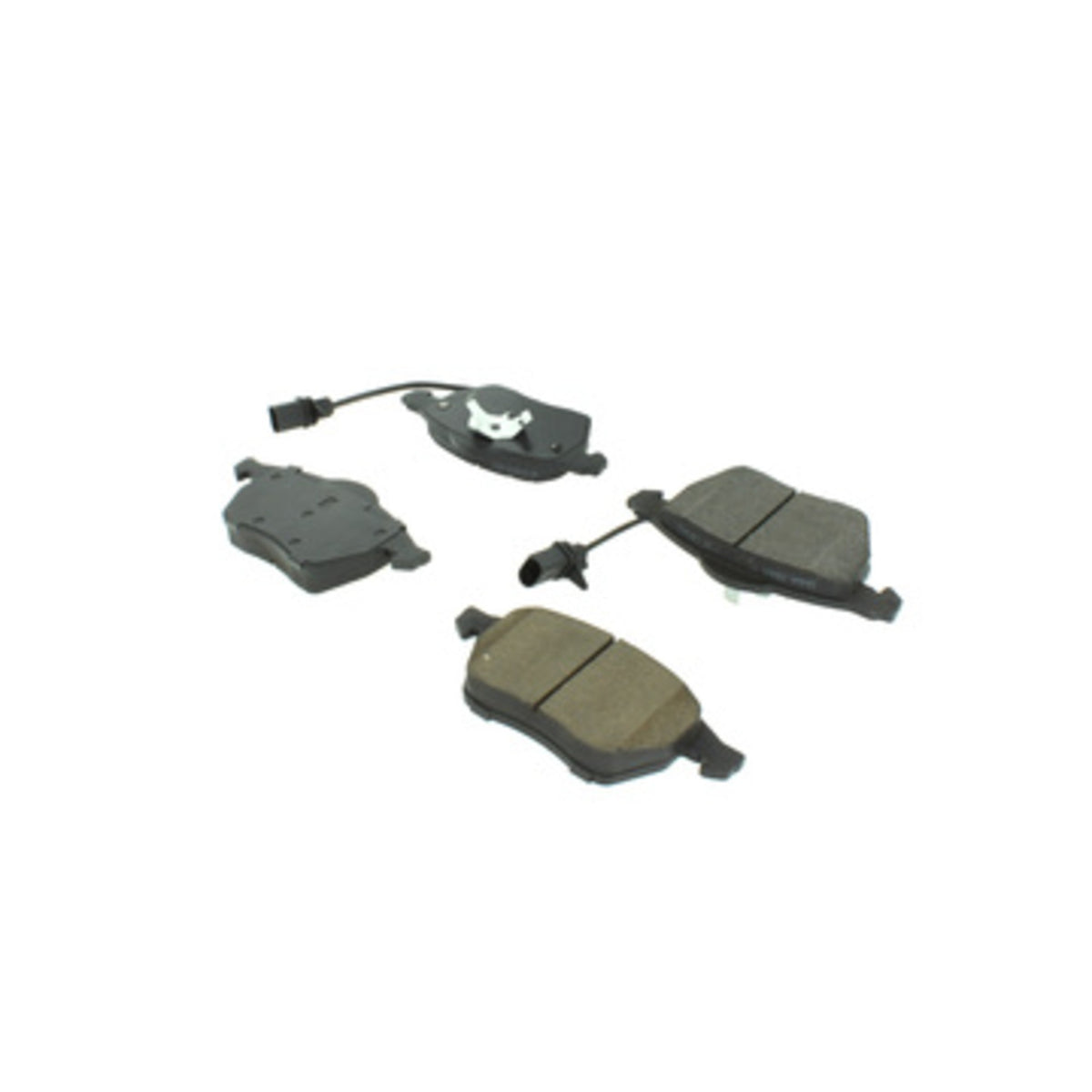 Centric Parts Disc Brake Pad Set Semi-Metallic with Shims for Audi A4 1999-2008, A4 Quattro 1999-2006, A6 1998-2006, A6 Quattro 1998-2004, Seat Exeo 2011, VW Passat 1999-2005, Sharan 2002