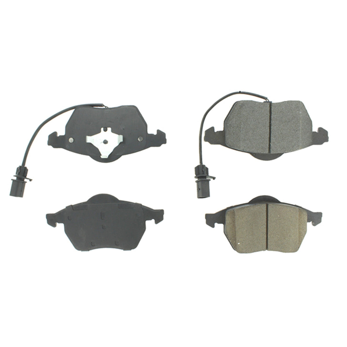 Centric Parts Disc Brake Pad Set Semi-Metallic with Shims for Audi A4 1999-2008, A4 Quattro 1999-2006, A6 1998-2006, A6 Quattro 1998-2004, Seat Exeo 2011, VW Passat 1999-2005, Sharan 2002