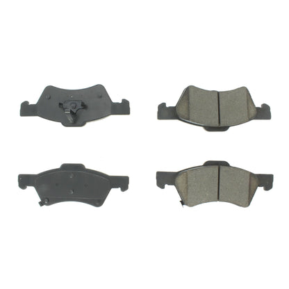 Centric Parts Disc Brake Pad Set Semi-Metallic with Shims for 2001-2007 Chrysler Town & Country Voyager 2003 Voyager 2006-2005 Dodge Caravan Grand Caravan 102.08570