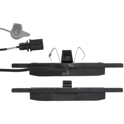 Centric Parts Disc Brake Pad Set Semi-Metallic with Shims for 2001-2009 Volkswagen EuroVan, Sharan 102.08800