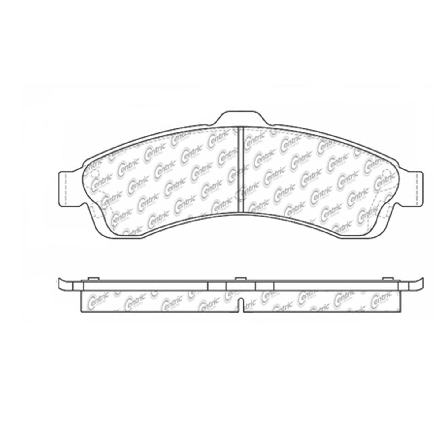Centric Parts Disc Brake Pad Set Semi-Metallic with Shims for 2002-2006 Buick Rainier, Chevrolet SSR, Trailblazer, GMC Envoy