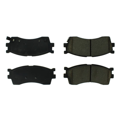 Centric Parts Disc Brake Pad Set Semi-Metallic with Shims for 2003-2005 Kia Rio, Sephia 2001, Spectra 2003-2001 102.08890