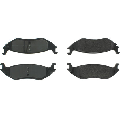 Centric Parts Disc Brake Pad Set Semi-Metallic with Shims for 2007-2009 Chrysler Aspen, 2010-2012 Dodge Dakota, 2003-2009 Durango, 2002-2020 Ram 1500
