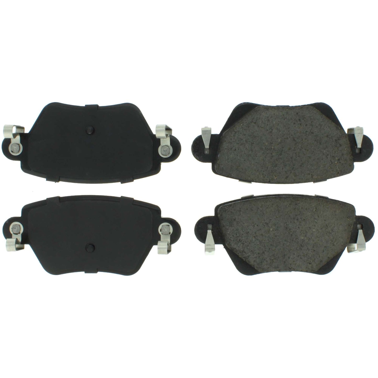 Centric Parts Disc Brake Pad Set Shimmed for Noise Reduction with Semi-Metallic Compounds 102.09110