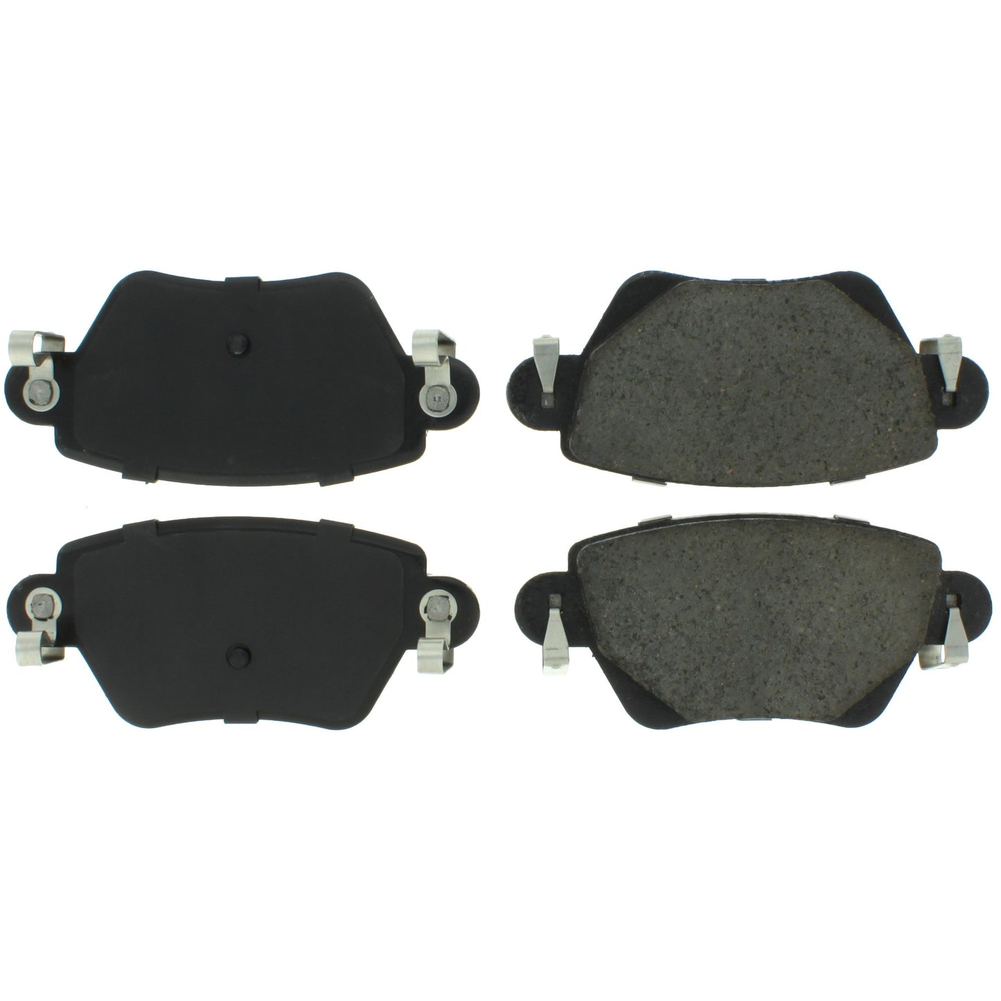 Centric Parts Disc Brake Pad Set Shimmed for Noise Reduction with Semi-Metallic Compounds 102.09110