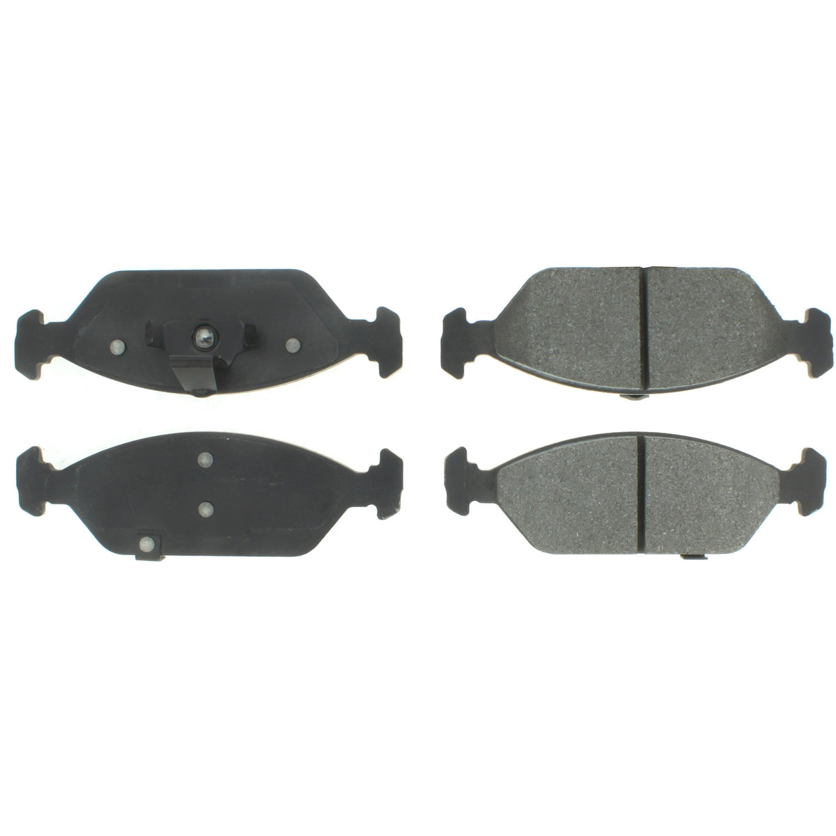 Centric Parts Disc Brake Pad Set Semi-Metallic with Noise Reduction 102.09250