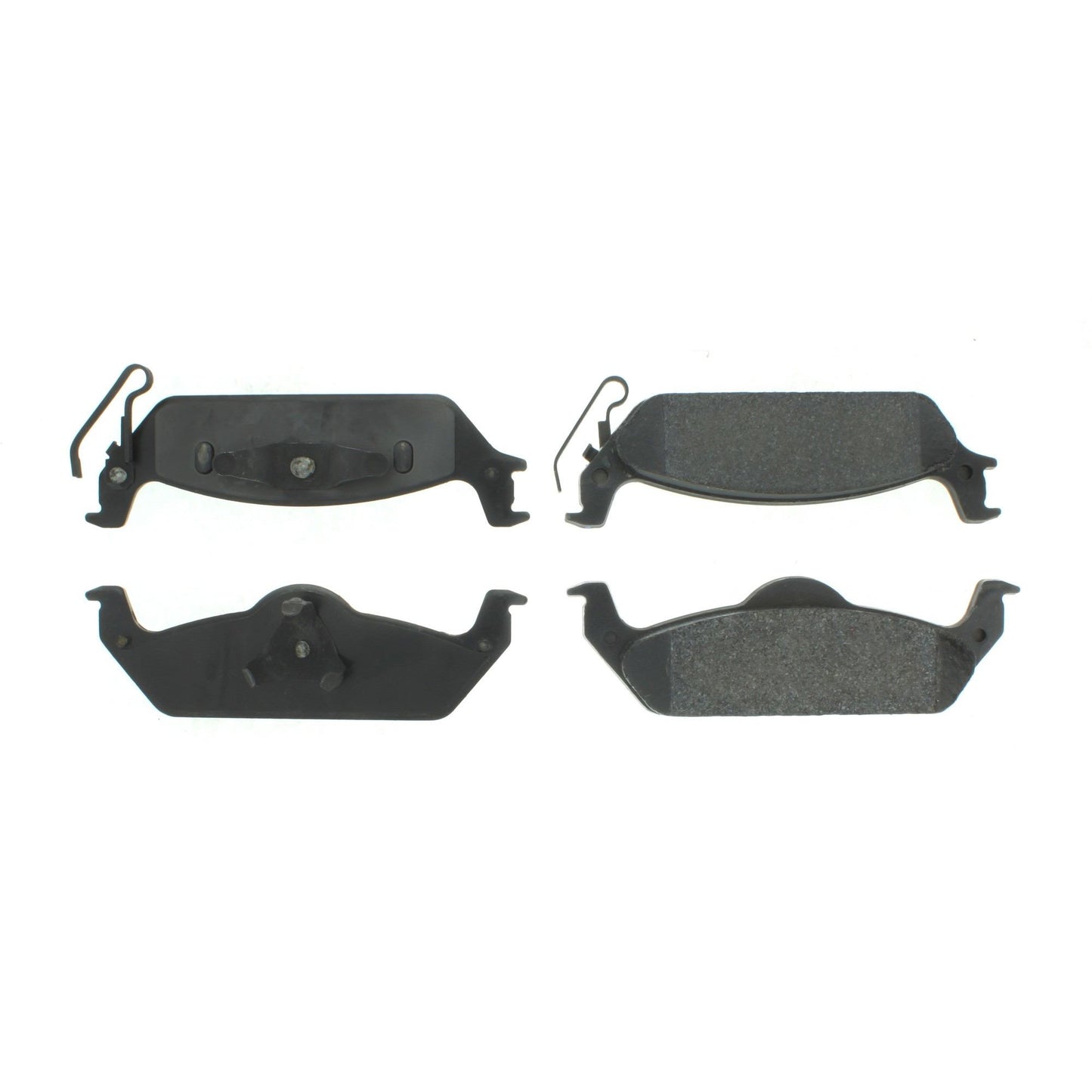 Centric Parts Disc Brake Pad Set Shimmed for Noise Reduction with Semi-Metallic Compounds