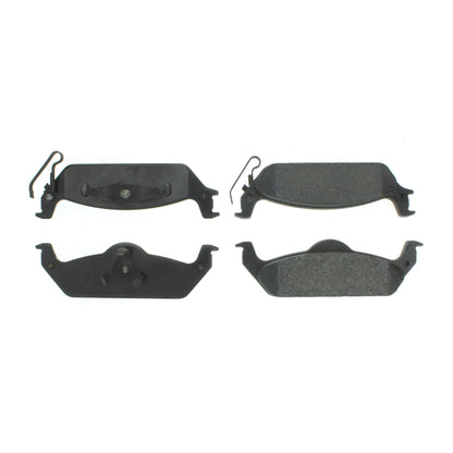 Centric Parts Disc Brake Pad Set Shimmed for Noise Reduction with Semi-Metallic Compounds