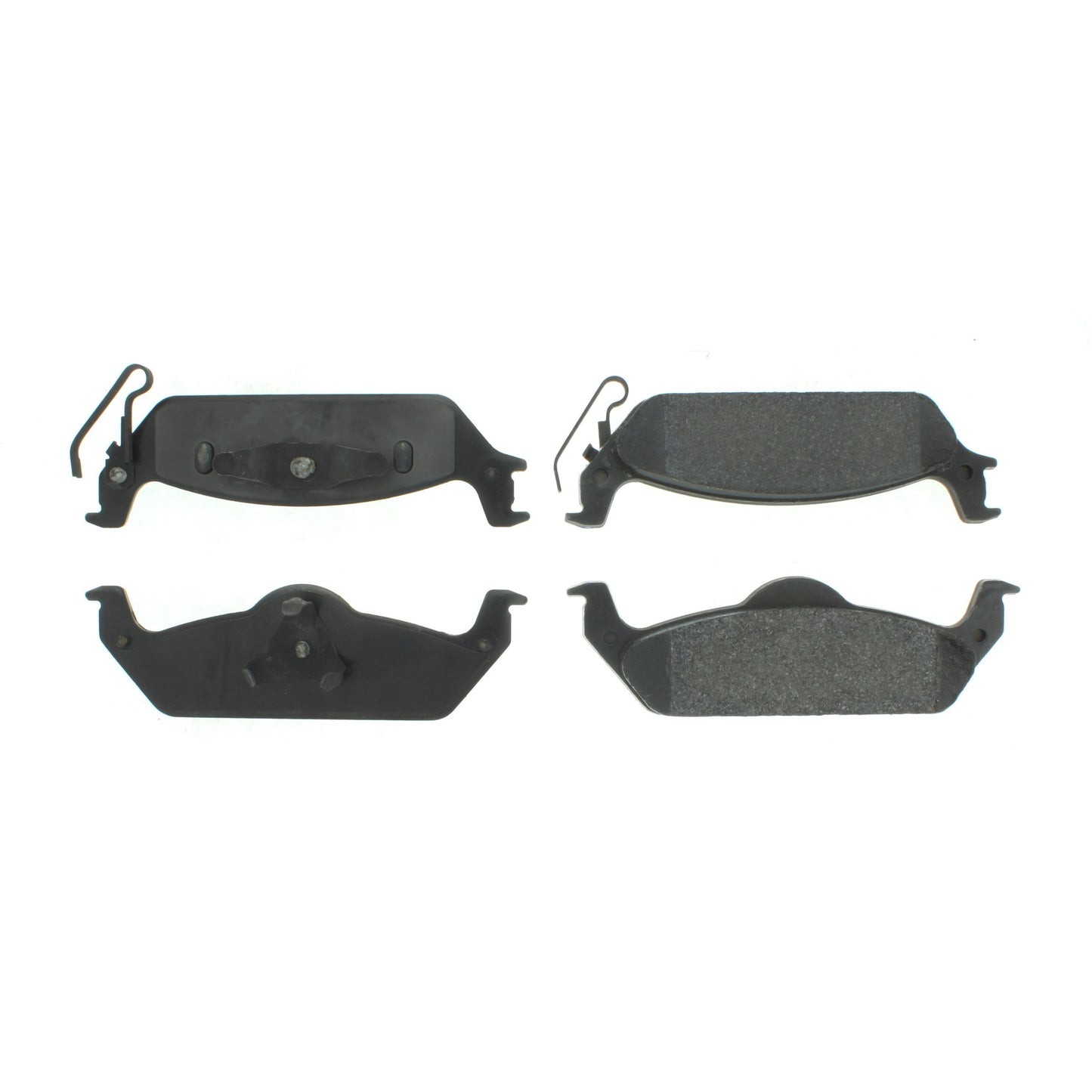 Centric Parts Disc Brake Pad Set Shimmed for Noise Reduction with Semi-Metallic Compounds