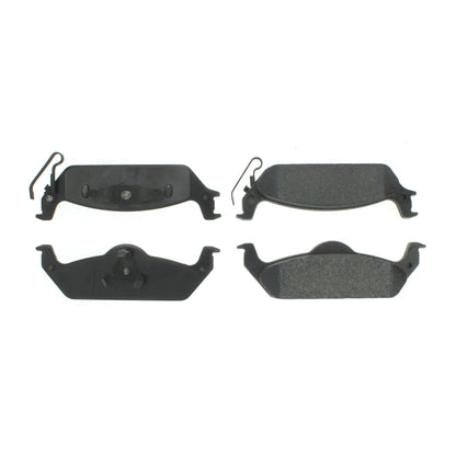 Centric Parts Disc Brake Pad Set Shimmed for Noise Reduction with Semi-Metallic Compounds