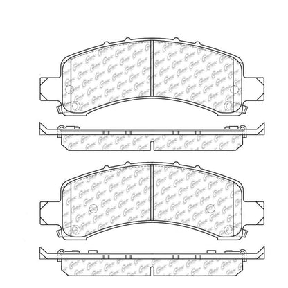 Centric Parts Disc Brake Pad Set with Semi-Metallic compounds 102.09741