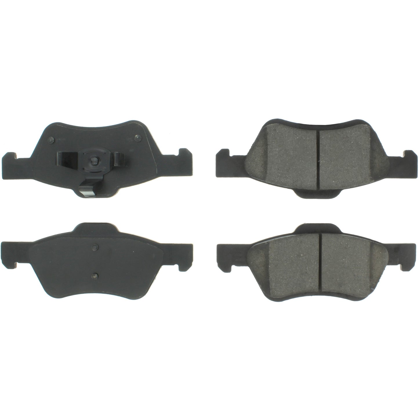 Centric Parts Disc Brake Pad Set Shimmed Semi-Metallic for 100% Asbestos and Copper Free Formula 102.10471