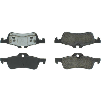 Centric Parts Disc Brake Pad Set with Semi-Metallic compounds 102.10600