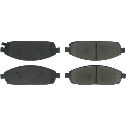 Centric Parts Disc Brake Pad Set Semi-Metallic with Shims for 2006-2010 Jeep Commander 2005-2010 Grand Cherokee 102.10800