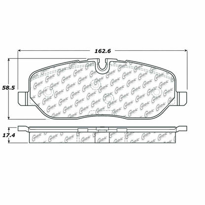 Centric Parts Disc Brake Pad Set Semi-Metallic with Shims for 2005-2009 Land Rover LR3, Range Rover 2006-2009 102.10980