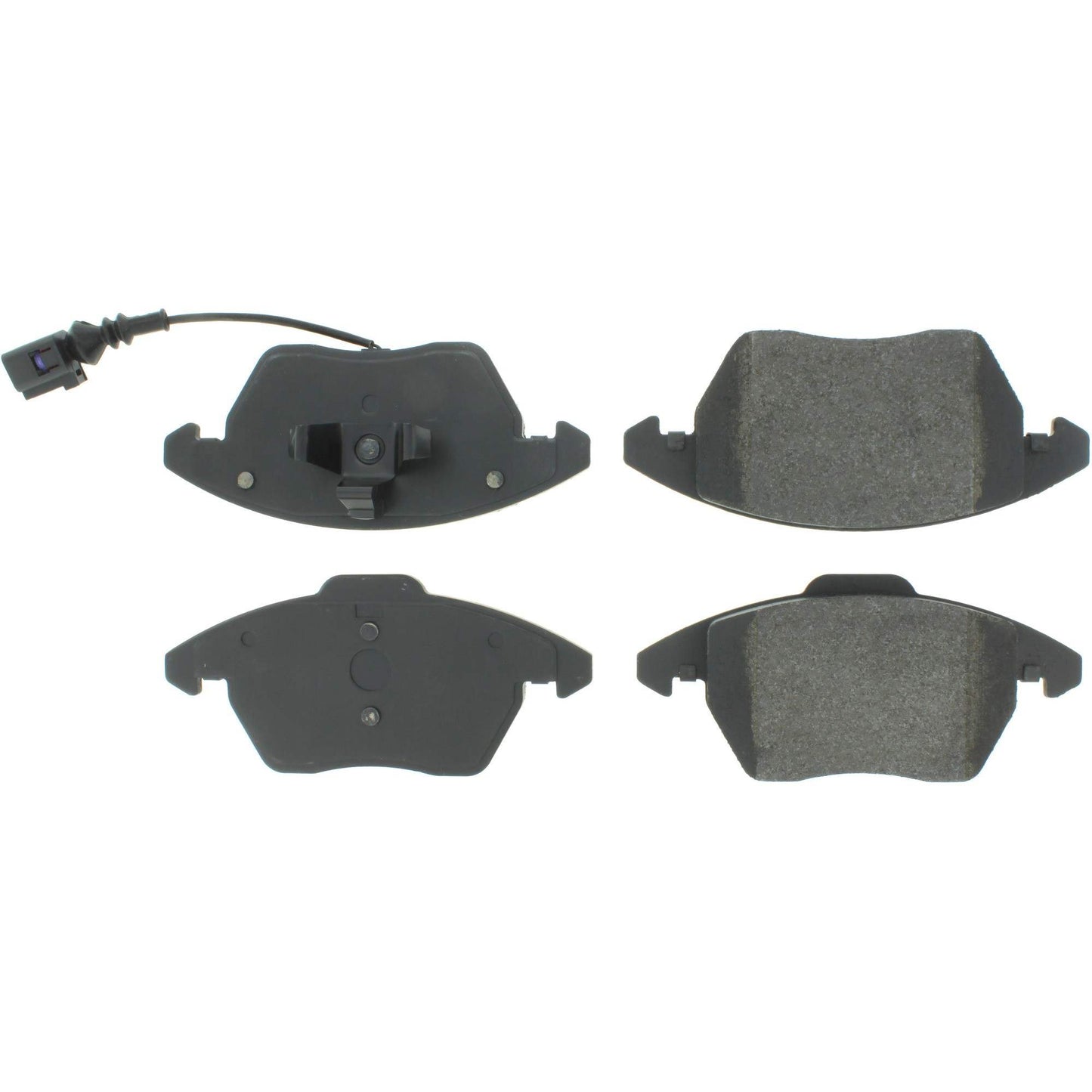 Centric Parts Disc Brake Pad Set Semi-Metallic with Shims for Audi A1 2018-2011, A3 2013-2005, Seat Altea 2012-2010