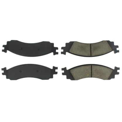 Centric Parts Disc Brake Pad Set Semi-Metallic with Shims for 2006-2012 Ford Explorer, Explorer Sport Trac, Taurus, Mercury Mountaineer 102.11580