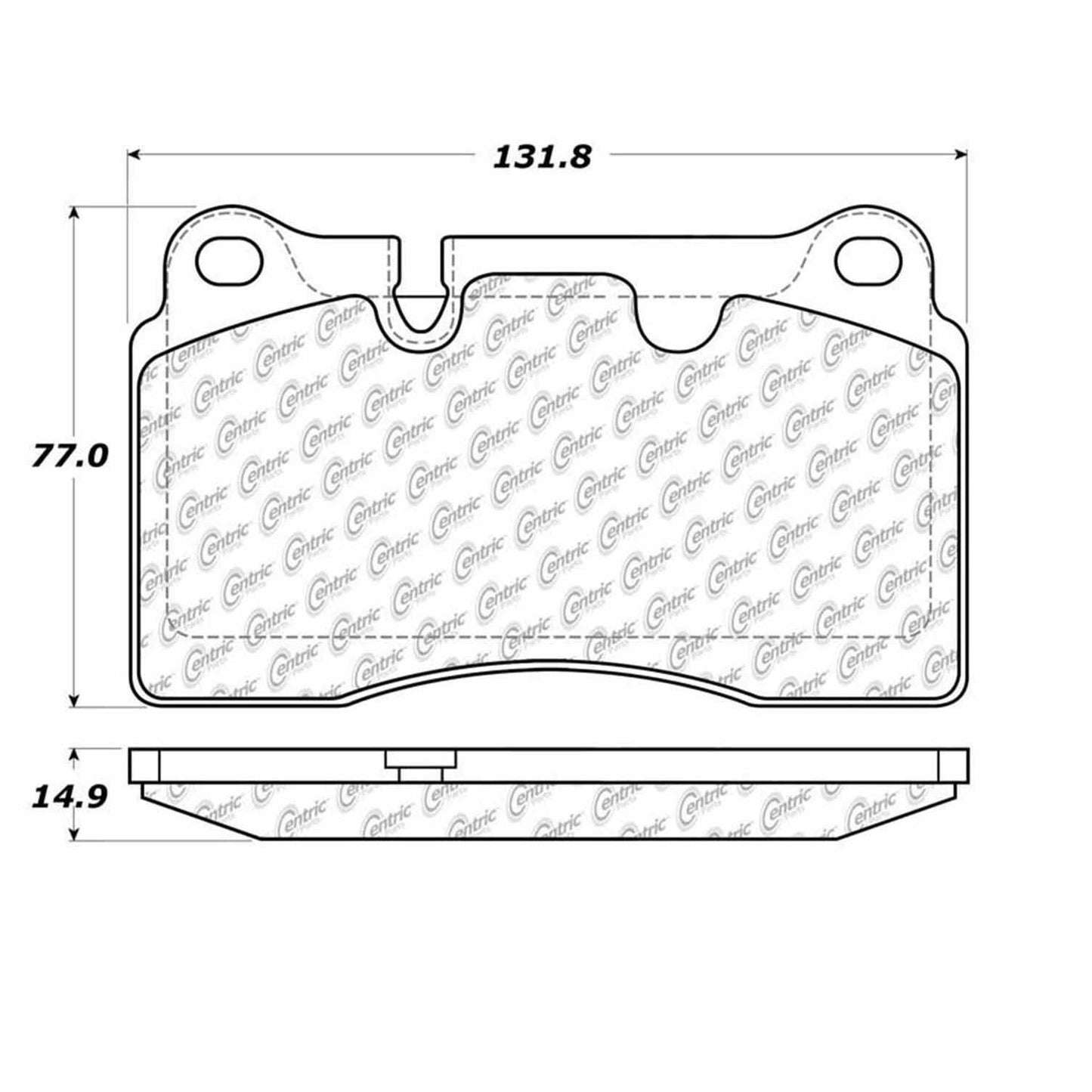 Centric Parts Disc Brake Pad Set Semi-Metallic with Shims for Aston Martin DB9 2005-2016, V8 Vantage 2006-2017, Chevrolet Camaro 2014-2015, Corvette 2009-2013, 2015-2019, Ferrari 612 Scaglietti 2005-2011, Volkswagen Touareg 2006-2018 102.11650