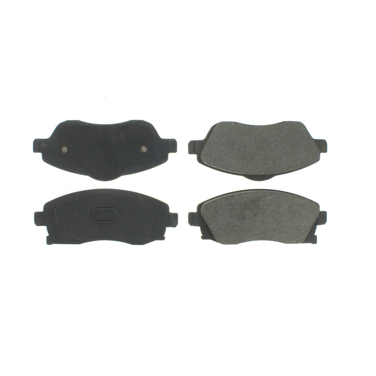 Centric Parts Disc Brake Pad Set Semi-Metallic with Shims for 2002-2008 Chevrolet Corsa and 2004-2018 Tornado 102.11760