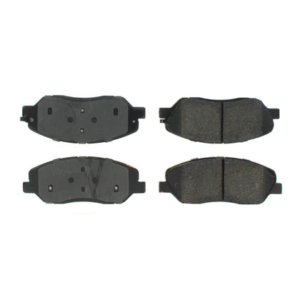 Centric Parts Disc Brake Pad Set Semi-Metallic with Shims for 2007-2009 Hyundai Entourage, 2007-2009 Santa Fe, 2013-2016 Santa Fe XL, 2006-2012 Kia Sedona 102.12020