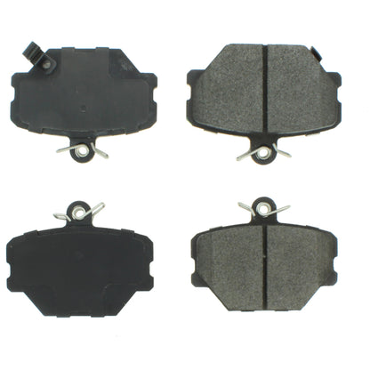 Centric Parts Disc Brake Pad Set Semi-Metallic with Shims for 2004-2015 Smart Cabrio Crossblade Fortwo Roadster 102.12520