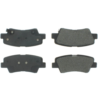 Centric Parts Disc Brake Pad Set Semi-Metallic with Shims for 2009-2011 Hyundai Azera, 2010 Elantra, Sonata 102.13130