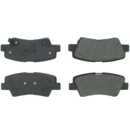 Centric Parts Disc Brake Pad Set Semi-Metallic with Shims for 2009-2011 Hyundai Azera, 2010 Elantra, Sonata 102.13130