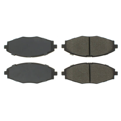 Centric Parts Disc Brake Pad Set Semi-Metallic with Shims for 2015-2011 Chevrolet Matiz, Dodge i10 2014, Pontiac Matiz 2010-2004 102.13210