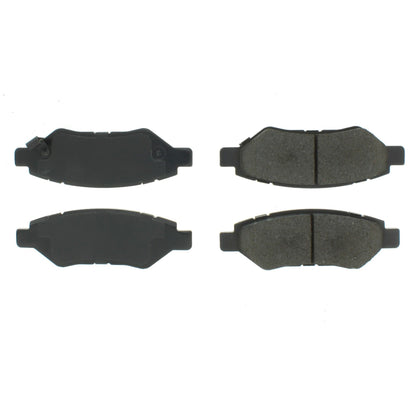 Centric Parts Disc Brake Pad Set Semi-Metallic with Shims for 2008-2014 Cadillac CTS, 2010-2016 SRX, 2010-2015 Camaro, 2011 Saab 9-4X 102.13370