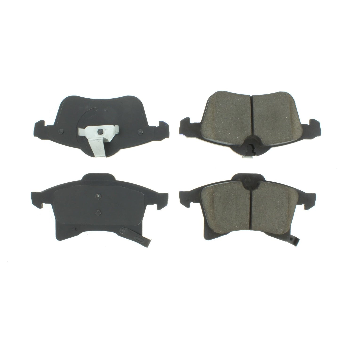 Centric Parts Disc Brake Pad Set Semi-Metallic with Shims for 2000-2008 Chevrolet Astra, 2007-2008 Meriva 102.13610