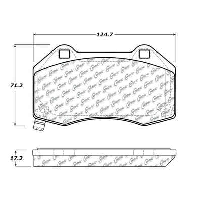 Centric Parts Disc Brake Pad Set Semi-Metallic with Shims for 2007-2010 Chevrolet Cobalt 2010-2009 HHR 2005-2008 Renault Megane 102.13790
