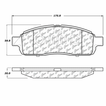 Centric Parts Disc Brake Pad Set Semi-Metallic with Shims for 2009 Ford F-150 102.13920