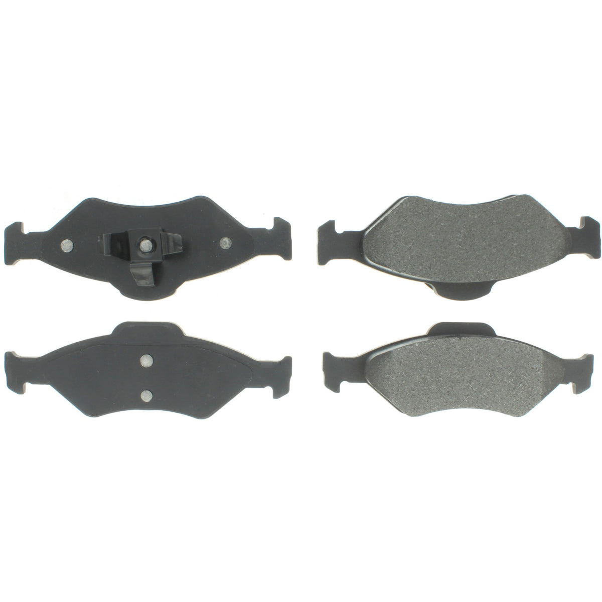 Centric Parts Disc Brake Pad Set Semi-Metallic with Shims for 2005-2009 Ford Fiesta 2007-2005 Ikon 102.14600