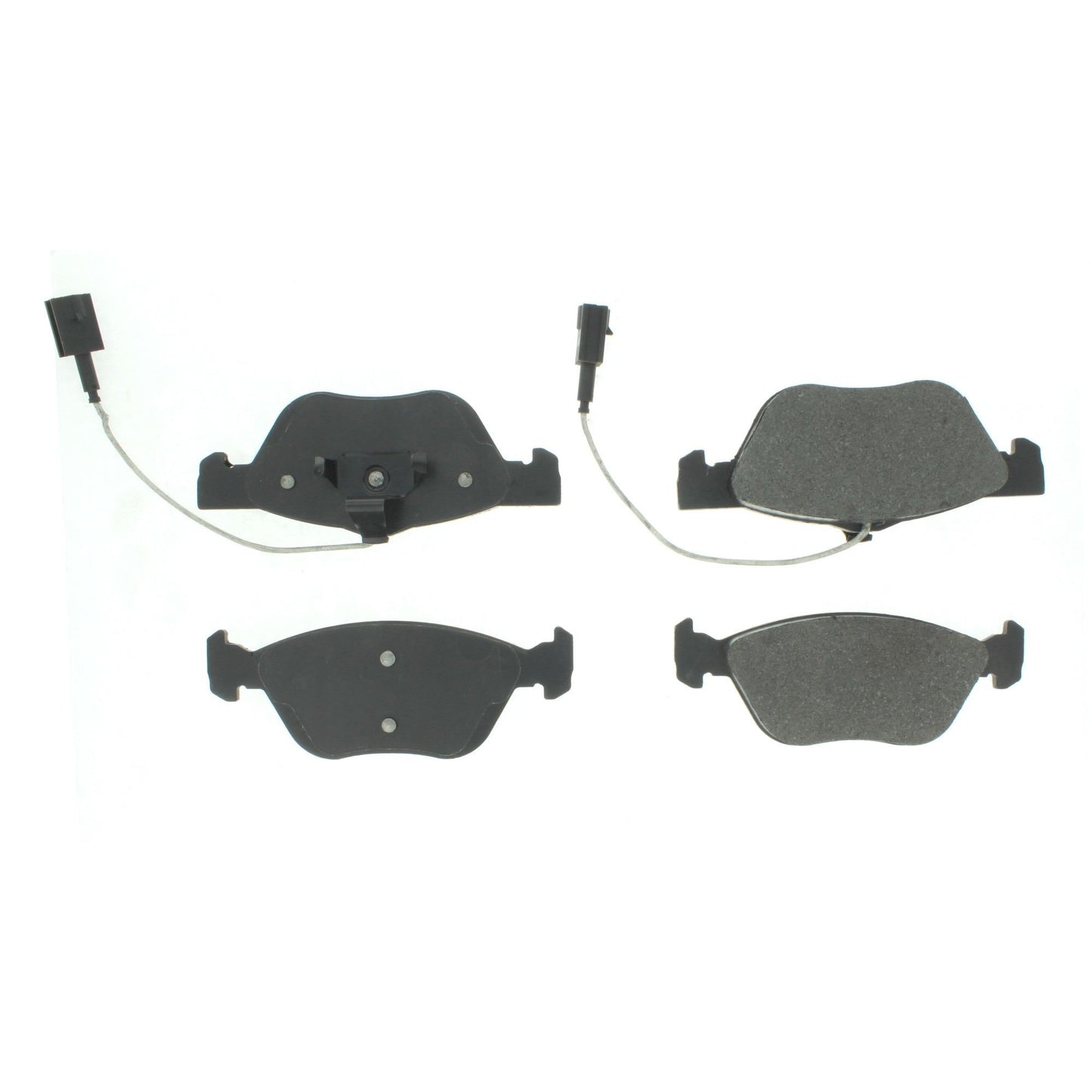 Centric Parts Disc Brake Pad Set Semi-Metallic with Shims for Alfa Romeo 147 2005-2002 147 2007 156 2004-2002 Fiat Palio 2019-2018 102.14760