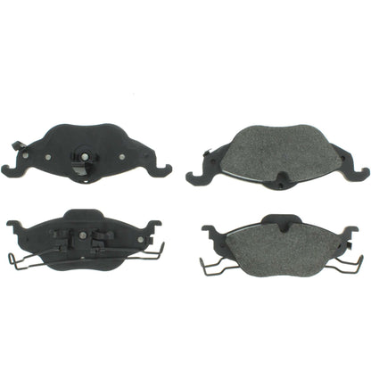 Centric Parts Disc Brake Pad Set Semi-Metallic with Shims for 2000-2008 Chevrolet Astra, 2002-2005 Zafira 102.15320