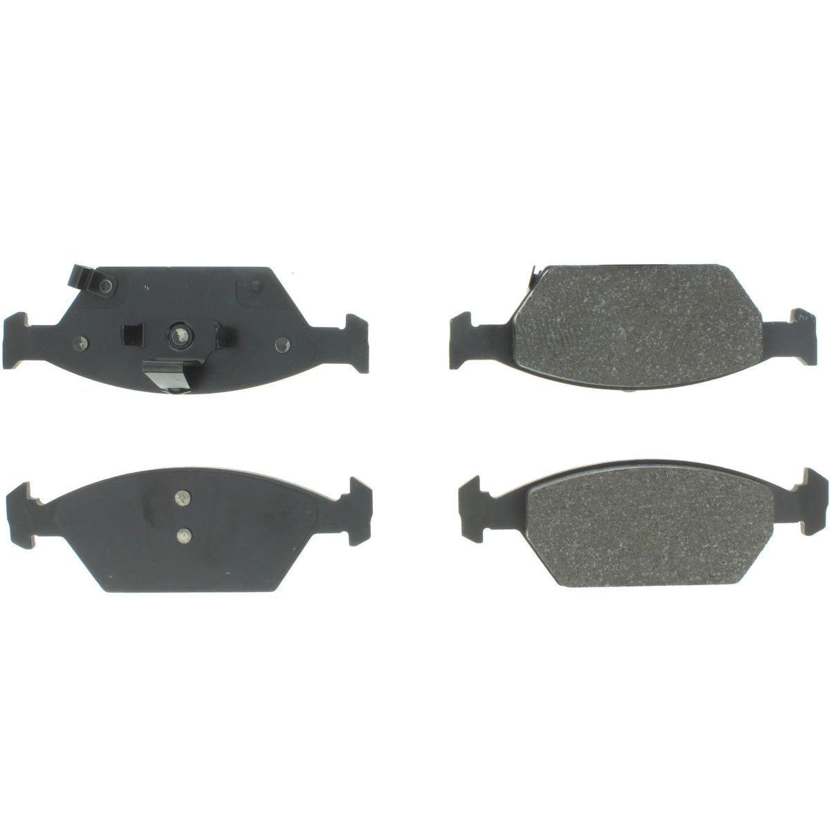 Centric Parts Disc Brake Pad Set Semi-Metallic with Shims for 2010-2014 Honda City 102.15530