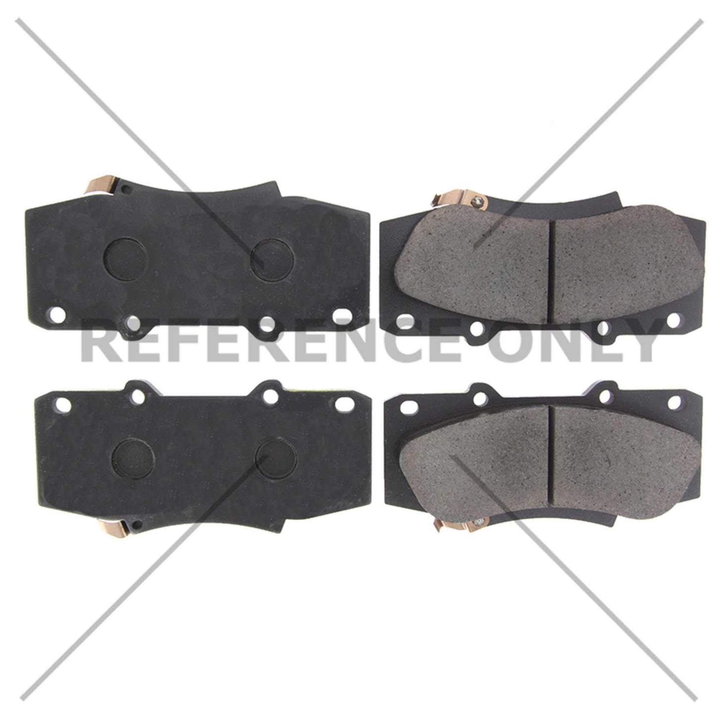 Centric Parts Disc Brake Pad Set Semi-Metallic with Shims for 2010-2015 Toyota Hilux 102.15670