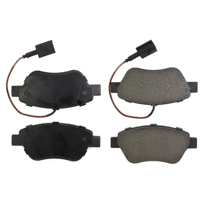 Centric Parts Disc Brake Pad Set Semi-Metallic with Shims for 2009-2010 Fiat 500 102.16160