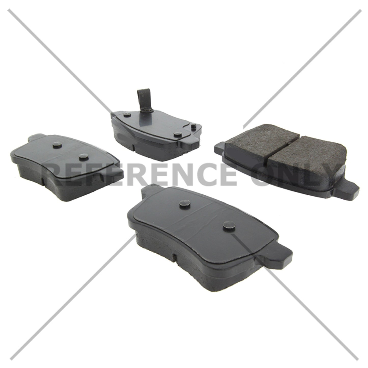 Centric Parts Disc Brake Pad Set Semi-Metallic with Shims for 2014-2020 Fiat 500L 102.17220