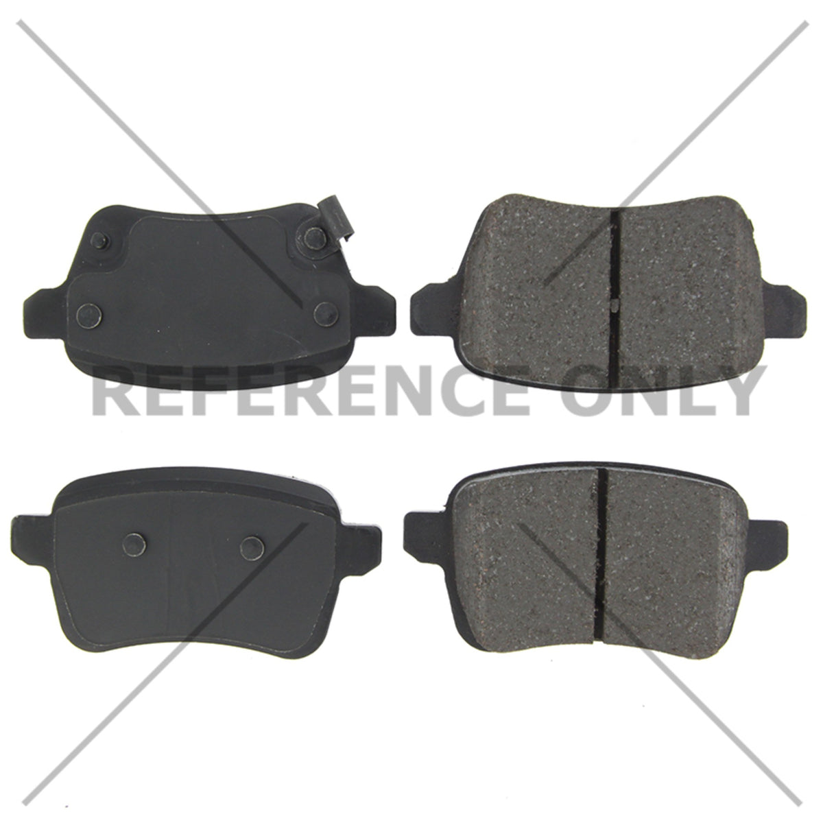 Centric Parts Disc Brake Pad Set Semi-Metallic with Shims for 2014-2020 Fiat 500L 102.17220