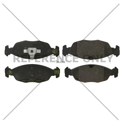 Centric Parts Disc Brake Pad Set Semi-Metallic with Shims for 2011-2012 Chevrolet Chevy 102.17550