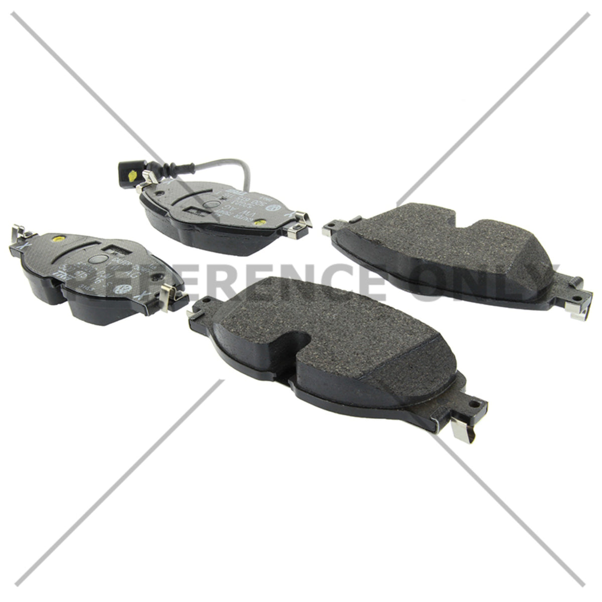 Centric Parts Disc Brake Pad Set Semi-Metallic with Shims for 2014-2022 Audi, Seat, Volkswagen Models 102.17600