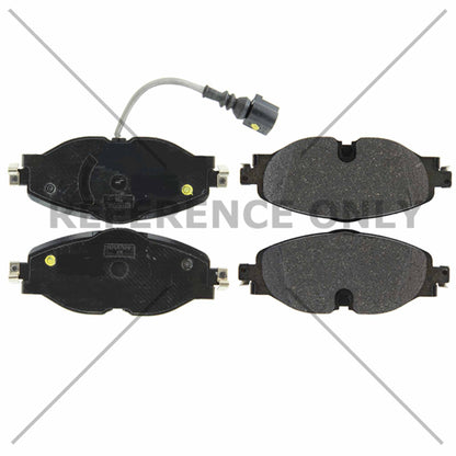 Centric Parts Disc Brake Pad Set Semi-Metallic with Shims for 2014-2022 Audi, Seat, Volkswagen Models 102.17600