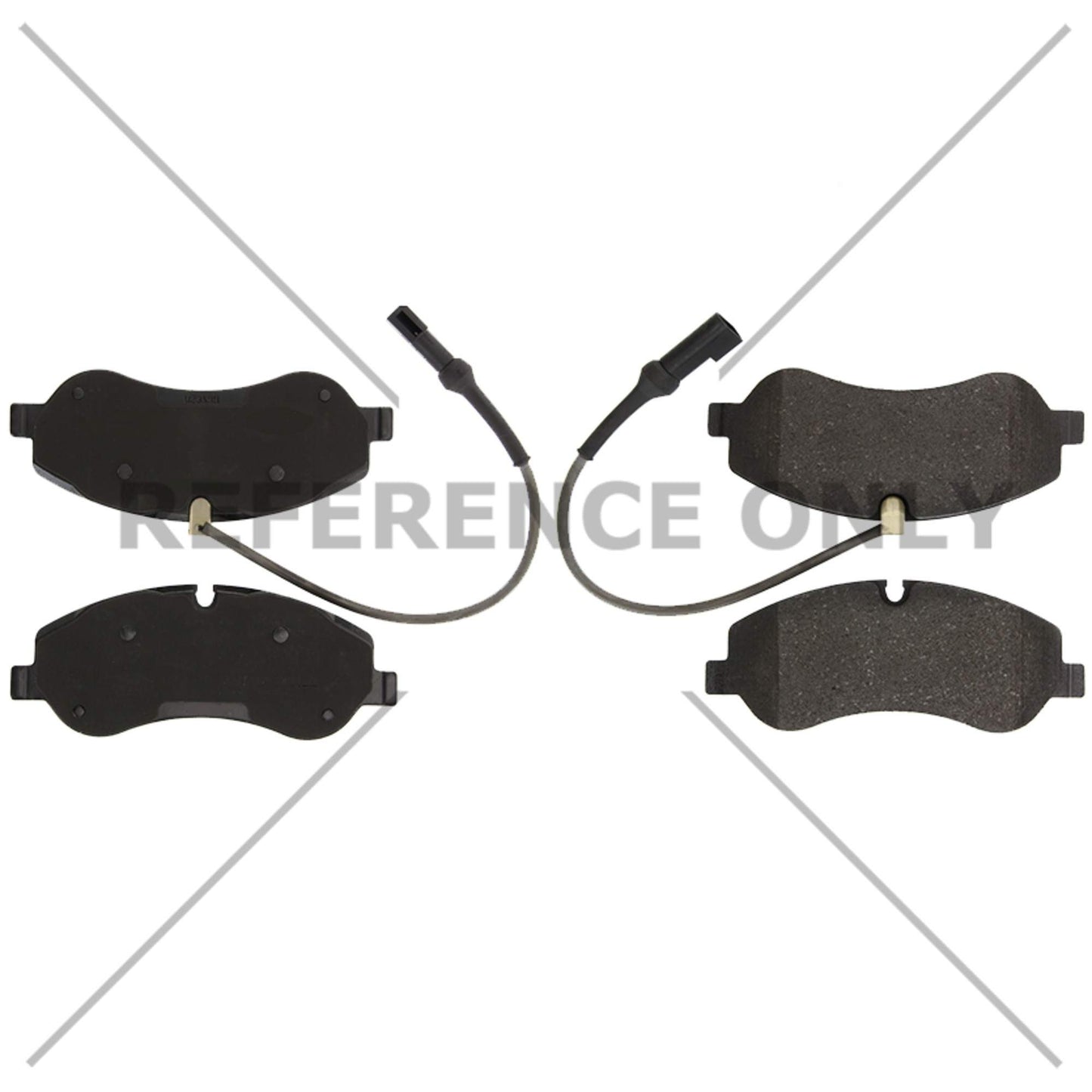 Centric Parts Disc Brake Pad Set Semi-Metallic with Shims for 2014-2015 Ford Transit 102.17870