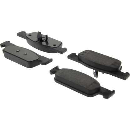 Centric Parts Disc Brake Pad Set Semi-Metallic with Shims for 2015-2018 Renault Logan, 2016-2018 Sandero, 2016-2018 Stepway 102.18300