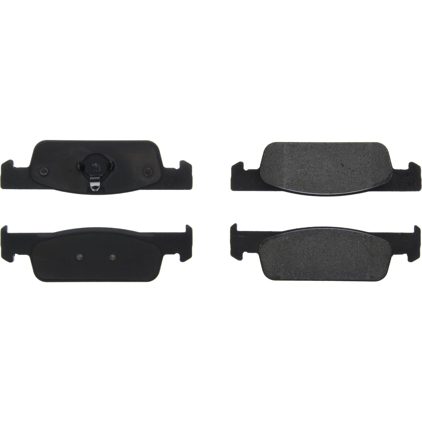 Centric Parts Disc Brake Pad Set Semi-Metallic with Shims for 2015-2018 Renault Logan, 2016-2018 Sandero, 2016-2018 Stepway 102.18300