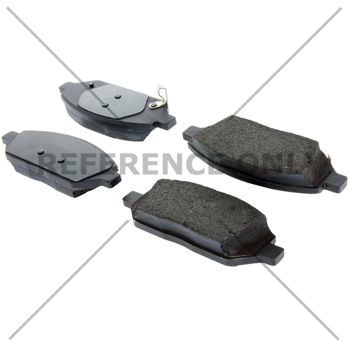 Centric Parts Disc Brake Pad Set with Semi-Metallic Compounds for 102.20240